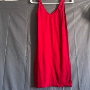 Red bodycon dress